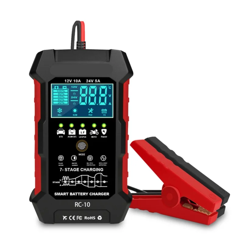 

12V 10A And 24V 5A Battery Charger Battery Pulse Repair Tool For Automotive Marine Deep Cycle Batteries