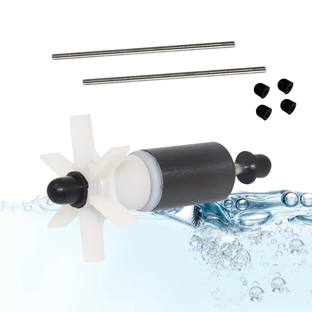 for Stainless Steel Shaft Pin/Rod Submersible Pump Magnetic Wheel Rotor Water Impeller Aquarium Tank Pump Rotor Ceramic Shaft