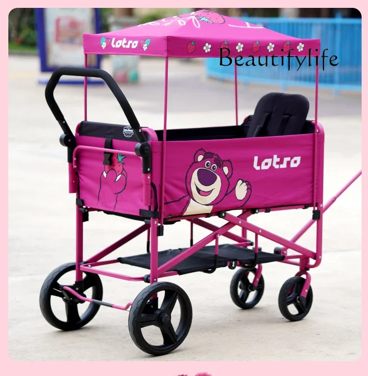 Camp car Outdoor camping trolley Simple hand-pulled picnic camp car