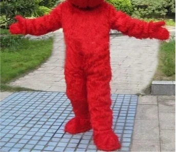 Elmo mascot cosplay costumes  Factory Direct Selling High Quality Long Fur Mascot Halloween Carnival Party