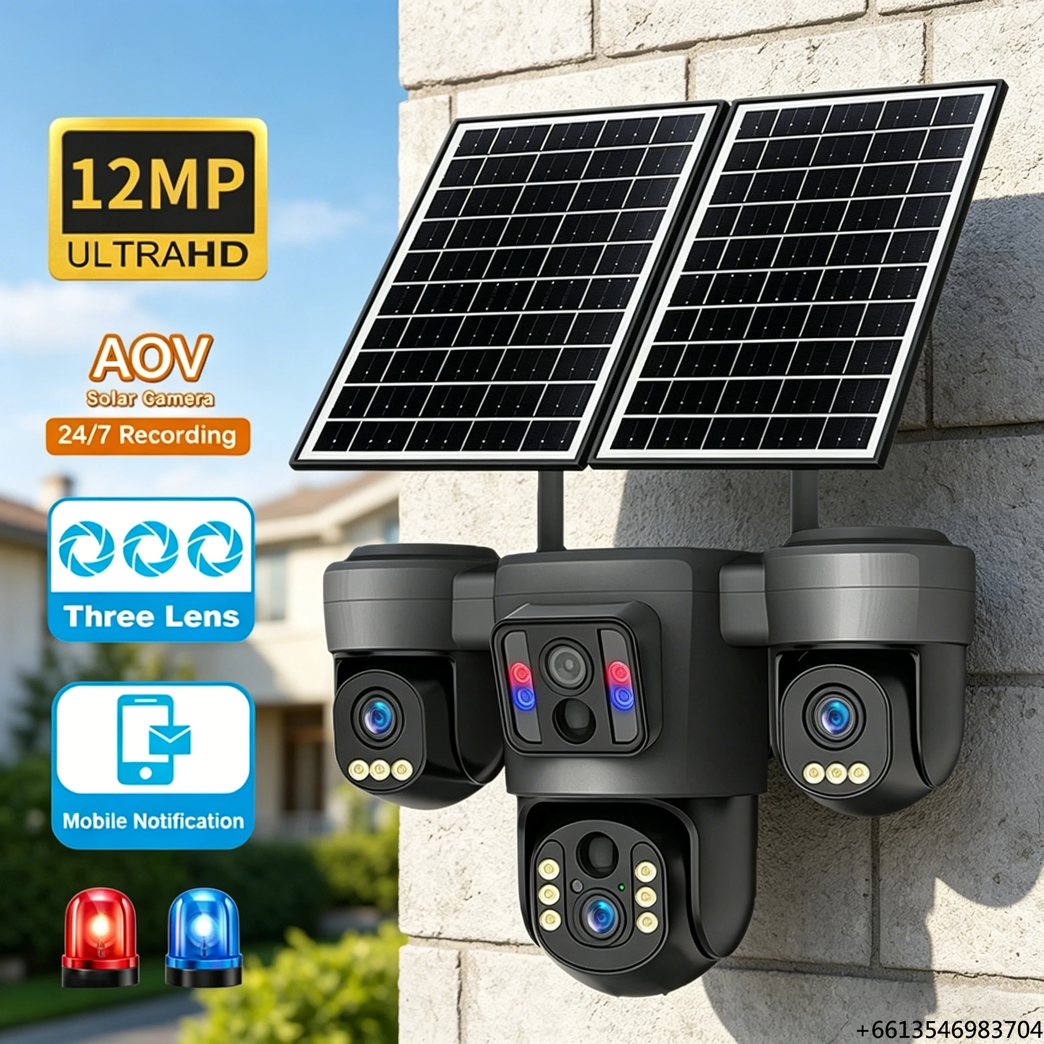 IP67 Solar-Powered Surve illance 4G HD Smart AOV Home Security Ip Camera System with Night Vision for Business Remote Areas