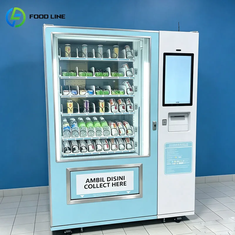 Commercial Vending Machine Combo Vending Machine Snack Beverage Automatic Retail Equipment Customized