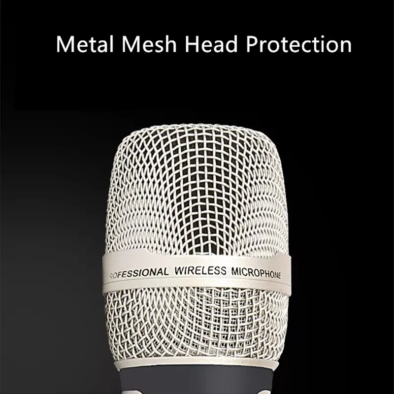 Professional Wireless Microphone UHF Adjustable Frequency Plug‑and‑Play Mic for Karaoke Stage Party Speaker Mixer Amplifier - view 4