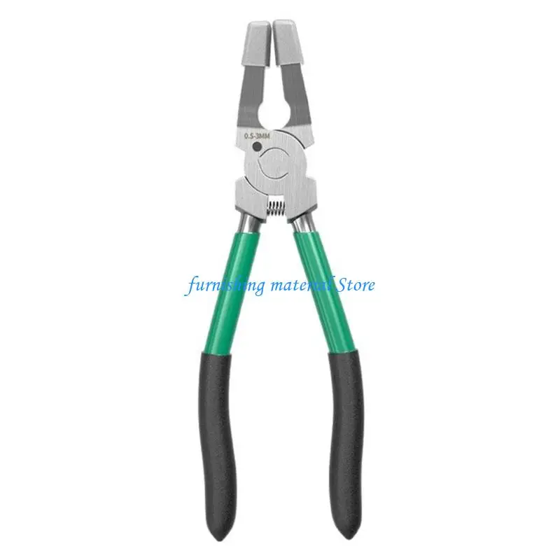 

Y5GD Carbon Steel Crafting Clip Pliers For Secure Glass Copper Rod Trimming With Improved Friction Coated Tip