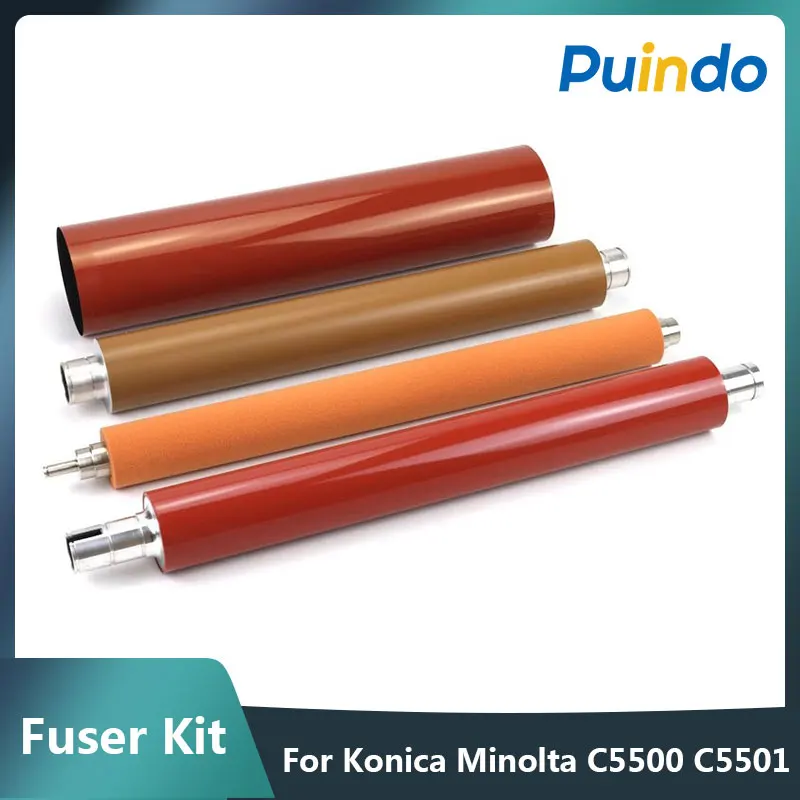 

Upper Fuser Roller Lower Fuser Roller Fuser Film for Konica Minolta BH Pro C5500 C5501 C6500 C6501 5500 5501 6500 6501