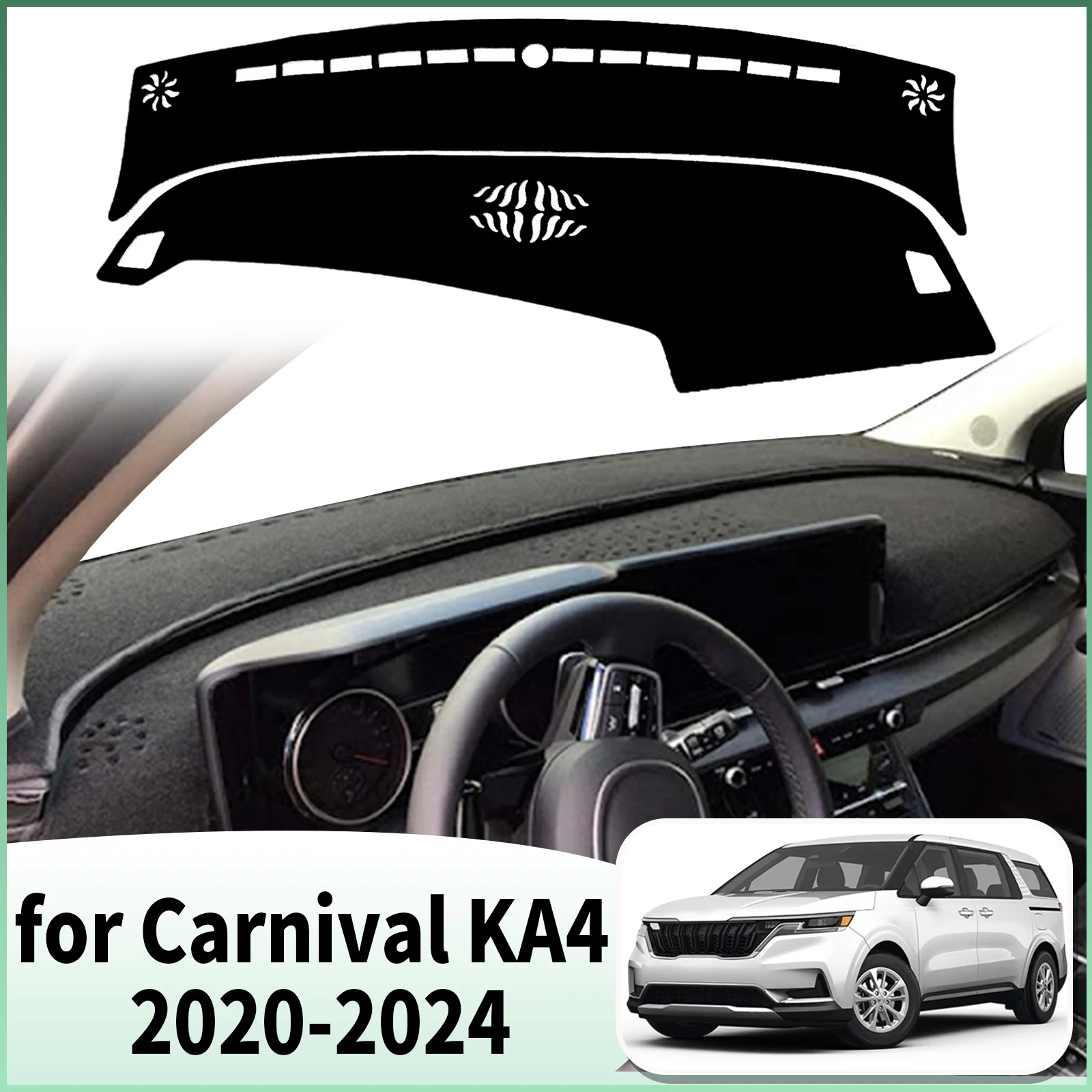 

for Carnival KA4 2024 2023 2022-2020 Special Customized Dashboard Cover Anti‑Glare Sunshade Pad Dash Mat Interior Accessories