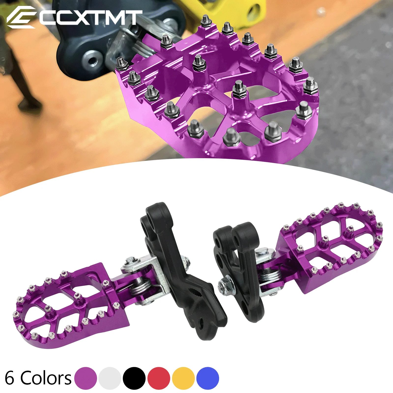 Electric Motorcycle CNC Foot Pegs Rests Pedals Footpegs Bracket For Sur-Ron Surron Light Bee S & Light Bee X Universal Parts