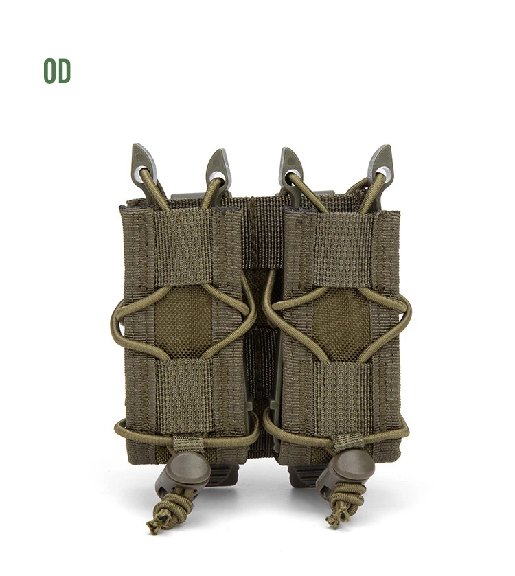 Neue 9mm Doppelmagazintasche für 9mm/.45 Pistolenmagazine, MOLLE Taktische Schnellverschluss-Magazintasche, Jagd- und Gewehrzubehör – Detail 24