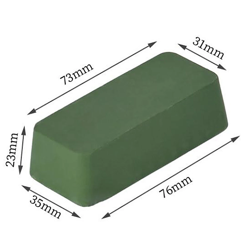 Cera de polimento de metal em aço inoxidável, pasta de polimento sólida, descontaminação, reparo e remoção de arranhões de blocos abrasivos, 1 peça