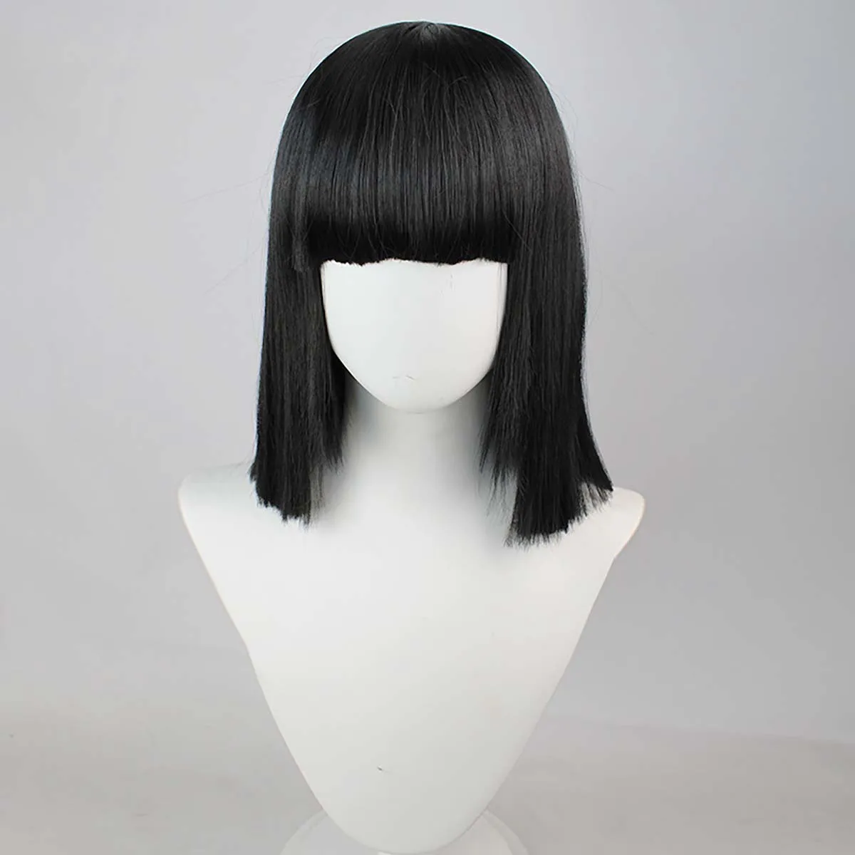 ปาร์ตี้ฮาโลวีนผู้ชายอะนิเมะ Link คลิกคอสเพลย์ Rin Jo สั้นสีดํา Bob วิกผมทนความร้อน