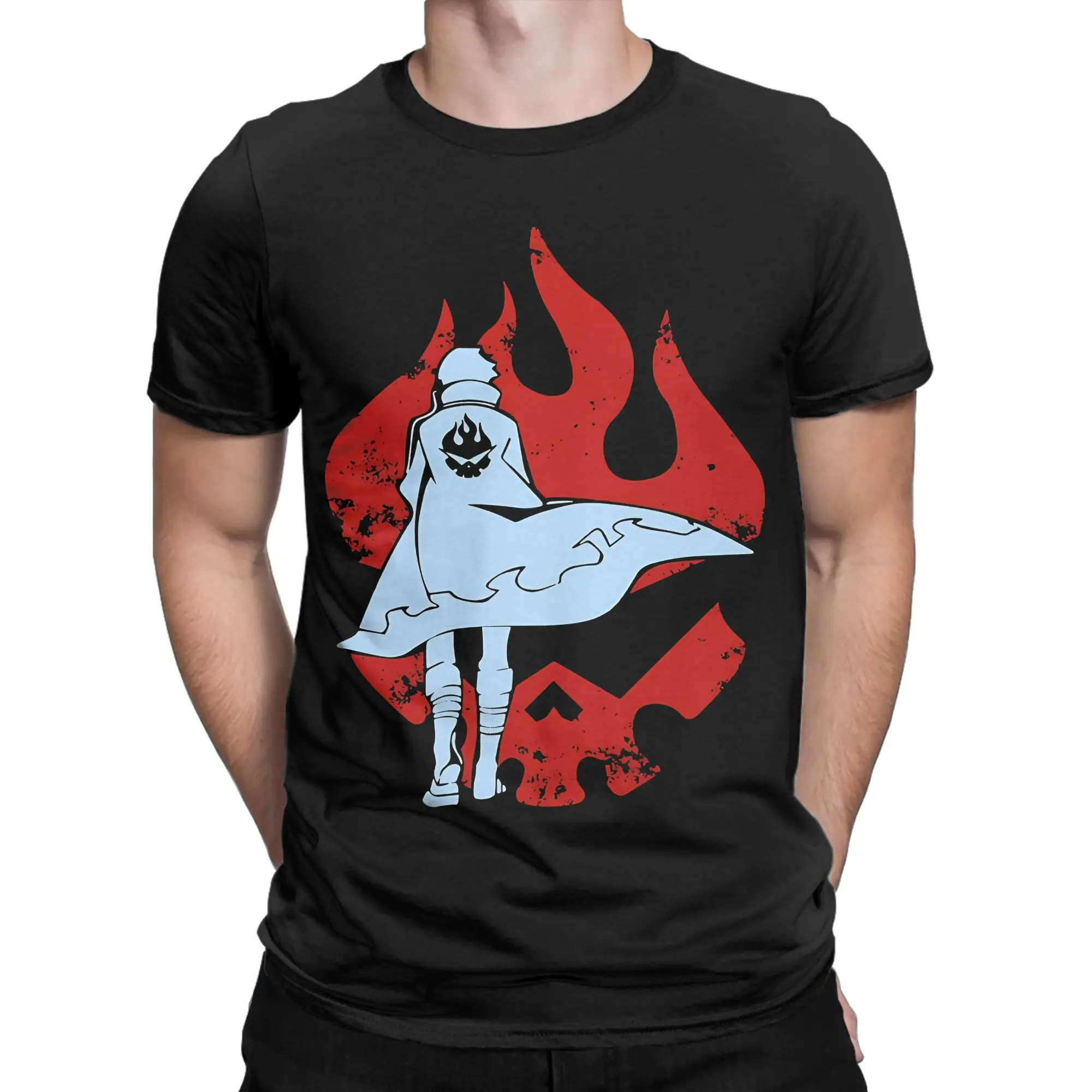Simon Tengen Toppa Men's T Shirt Gurren Lagann Casual Tee Shirt Short Sleeve Round Neck T-Shirt Cotton Birthday Present Clothes