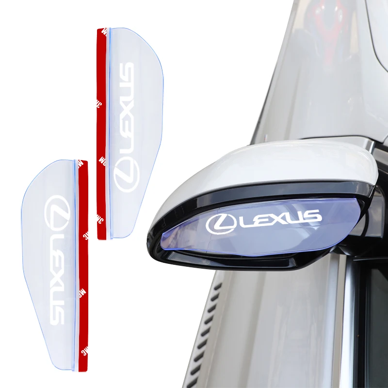 2Pcs Pvc Car Rearvi… - image