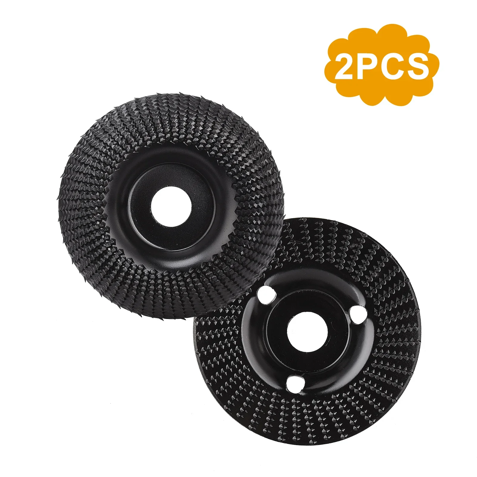 

2Pcs 125mm Wood Rasp Discs for Angle Grinder Flat & Curved Carbon Steel Grinding Wheels for Woodworking Carving Plastic Sanding