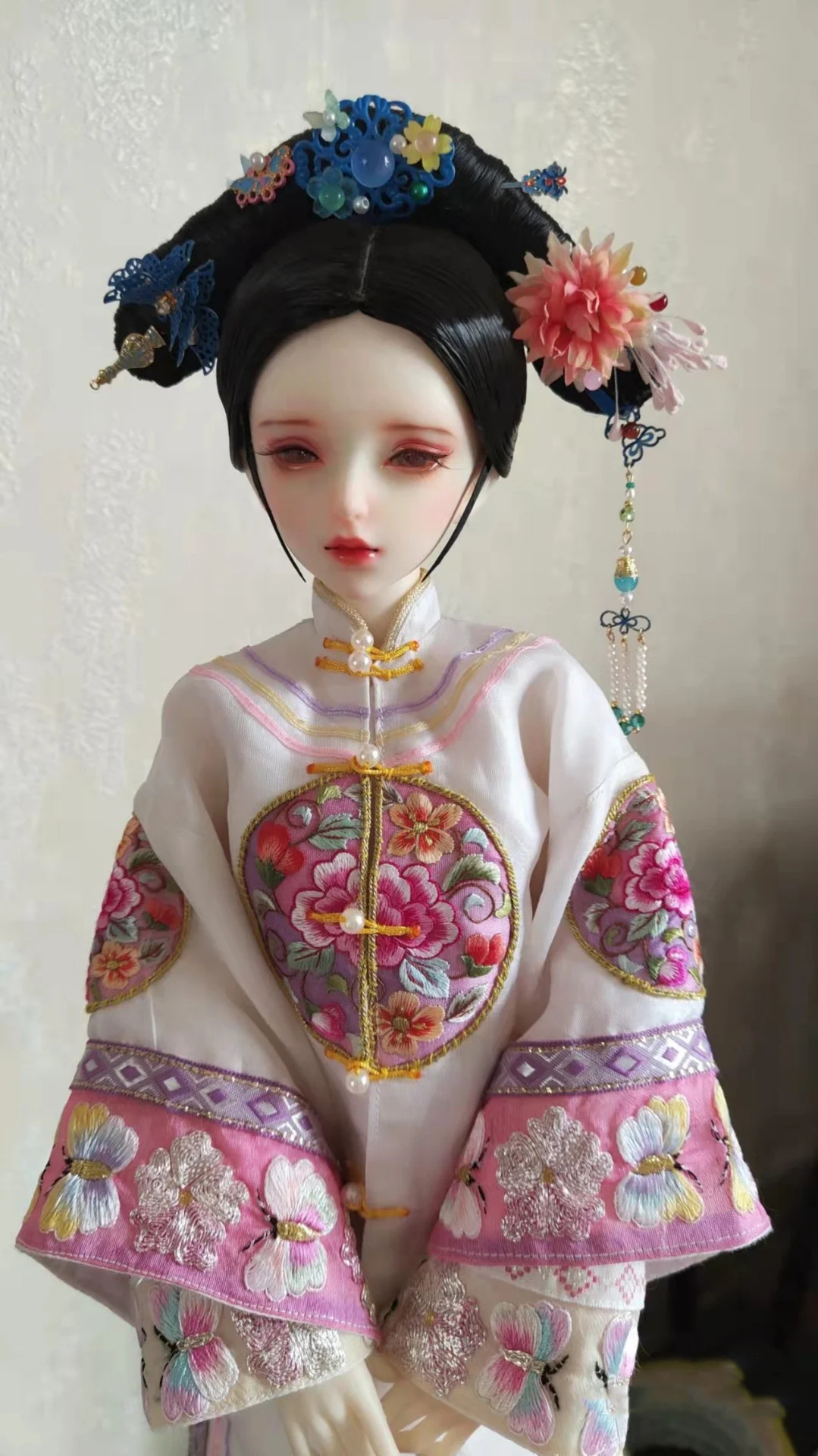 1/4 1/3 Schaal Oude Kostuum BJD Pruik Pop Accessoires Hanfu Antieke Stijl Haar Retro Pruiken Voor BJD/SD MSD SD13 SSDF C1844