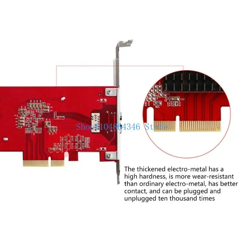 5ASD اثنين من PORT PCIE GIGABIT بطاقة شبكة 10 جيجابت في الثانية مواد ABS عالية عرض أجهزة الكمبيوتر المكتبية لأجهزة الكمبيوتر
