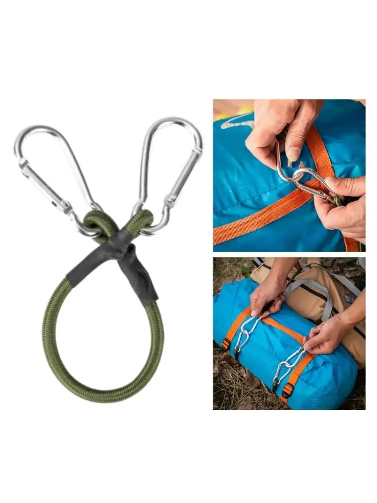 AliExpress ROSWHEEL Heavy Duty Bungee Cord Elastic Tie Strap String with Carabiner Hook Strong Elastic Rope Cycling