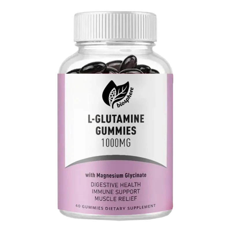 

L Мягкие конфеты с глютаном 1000 мг — поддержка иммунитета, добавка аминокислотной глицины магния (60 капсул)