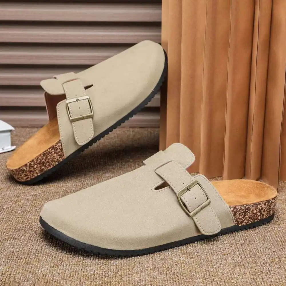 

Summer Women Classic Beach Mueller Men Casual Male Shoes Men's Suede Outdoor Sandals Clogs Slippers Home Slippers Loafers