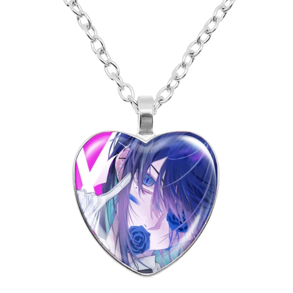 I Love Ado Necklace Ado Kyogen X Uta Cartoon Glass Heart-Shape