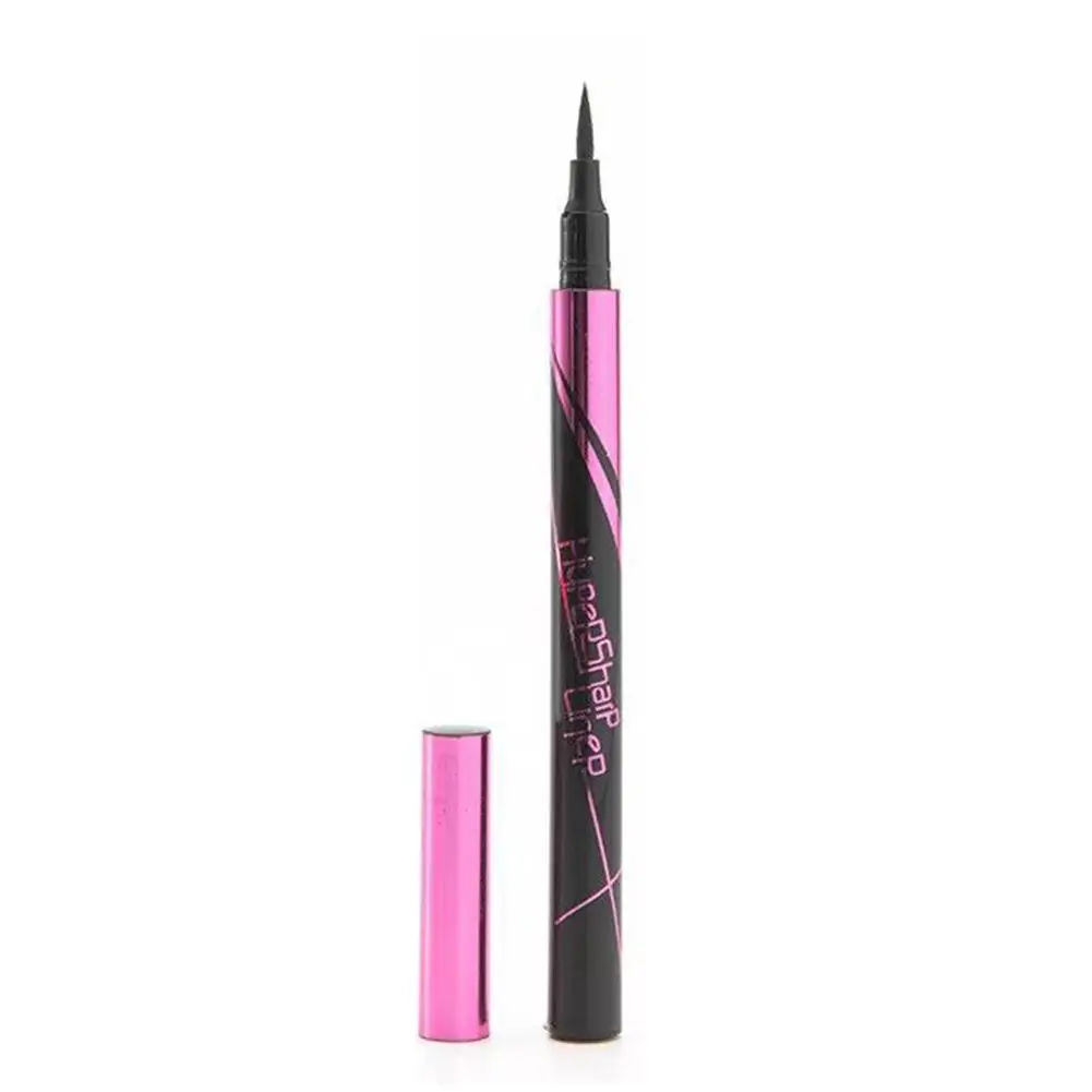 Wodoodporny matowy szybkoschnący bez barwienia Halo Eyeliner naturalne narzędzia czarny cienkopis Eyeliner do makijażu płynny długi ołówek brązowy La C6P9