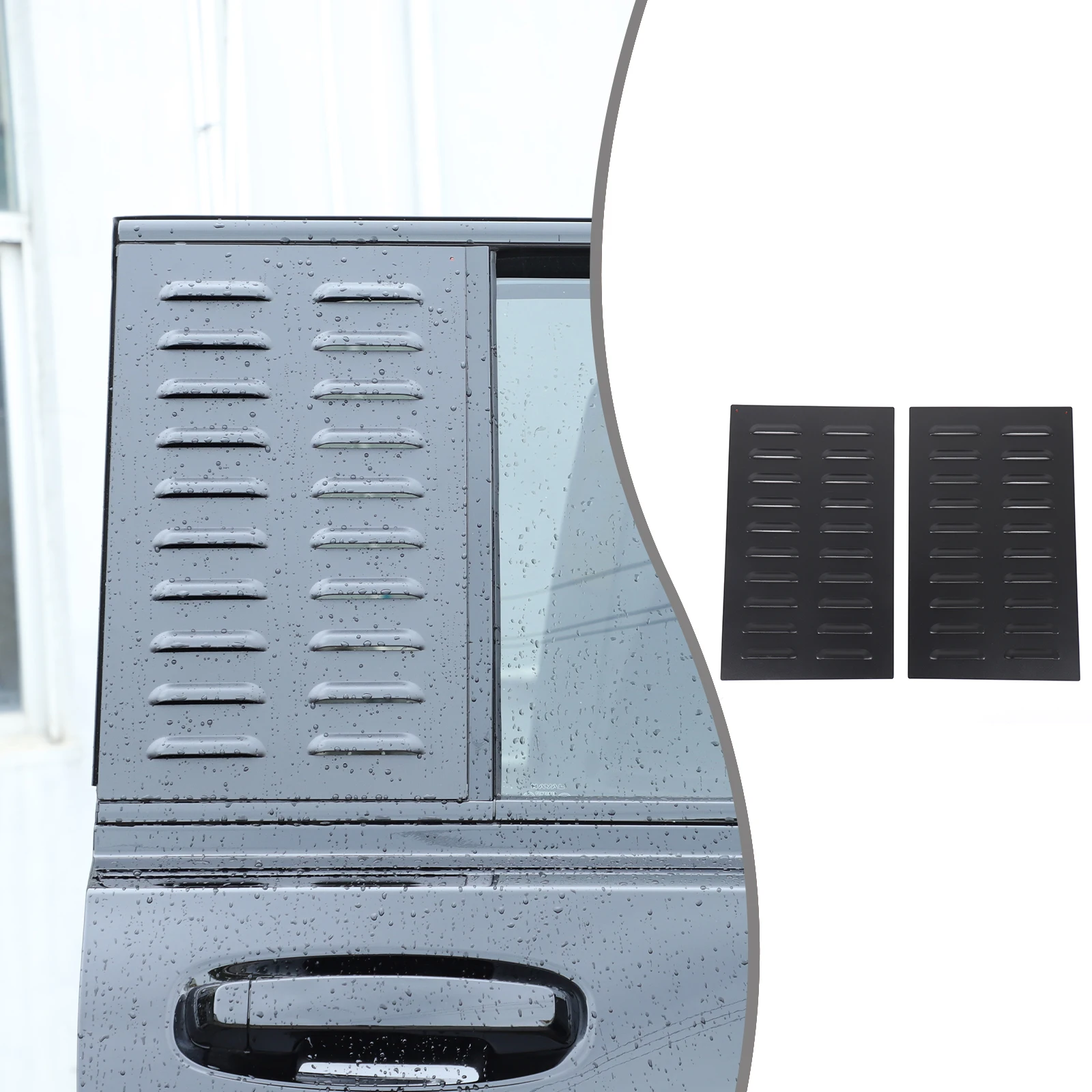 

Aluminum Alloy For 2023+ Haval Raptor Rear Window Louver Trim Panel Vent Panel Decorative Accessory Car Accessories