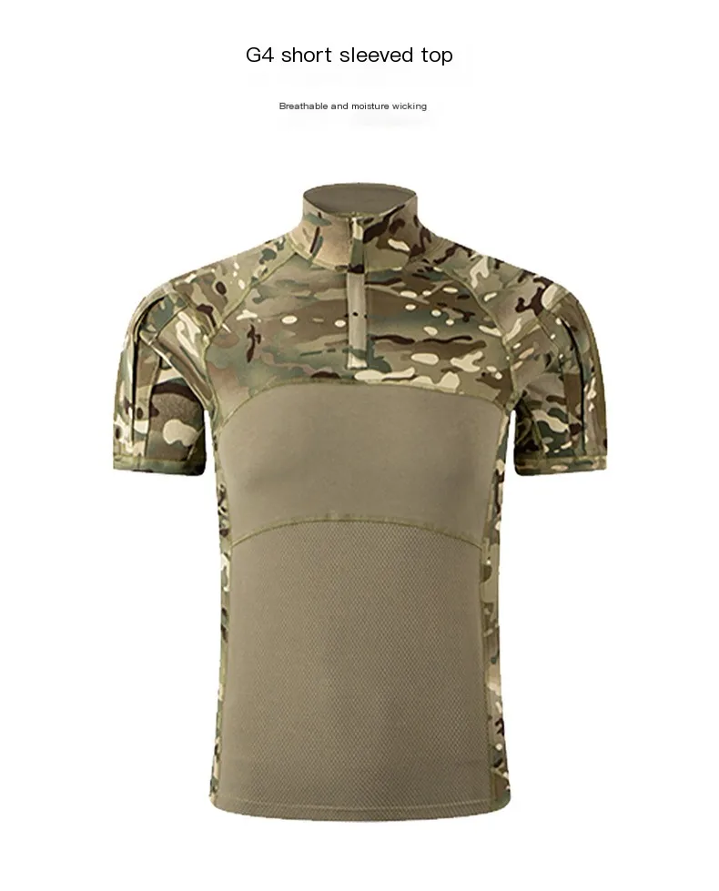 بدلة الضفدع التكتيكية توم G4 للرجال صيفية بأكمام قصيرة مموهة أمريكية للتدريب في الهواء الطلق الضفدع القتالي GEN4 الملابس التكتيكية #1