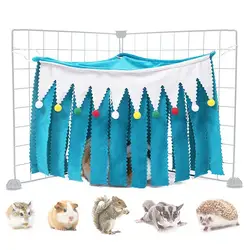 Guinea Pig Hide Corner Fleece Cozy Sleeping Hideaway Tent For Small Pet Washable Peekaboo Toys Cage Accessories For Chinchillas