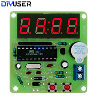 AT89C2051 4-Bit Digital LED Clock DIY Soldering Kit | Beginner-Friendly Learning Module Compatible with Arduino