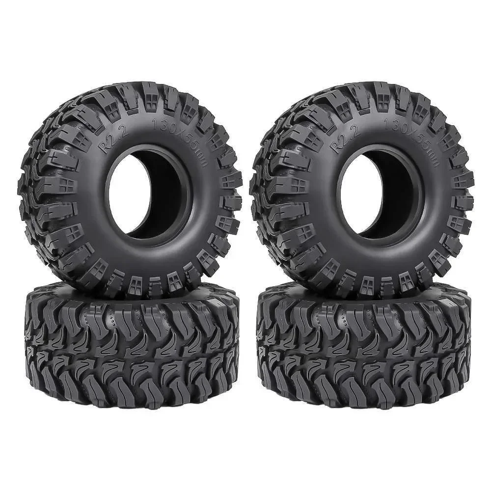 

2.2''130MM*55MM Crawler Rubber Tires for 2.2'' Beadlock Wheels 1/8 Crawler Car YIKONG CROSSRC H8H