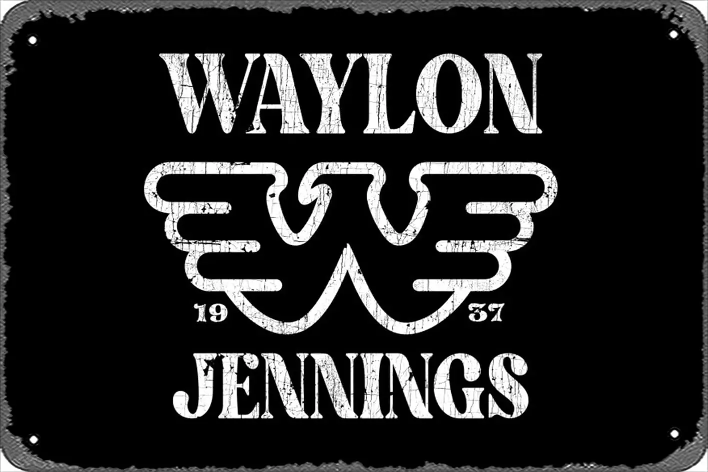 Retro Tin Sign Waylon Jennings Vintage Funny Novelty Metal Signs Man Cave Humorous Signs Movies Music Bar Art Poster Retro Prin