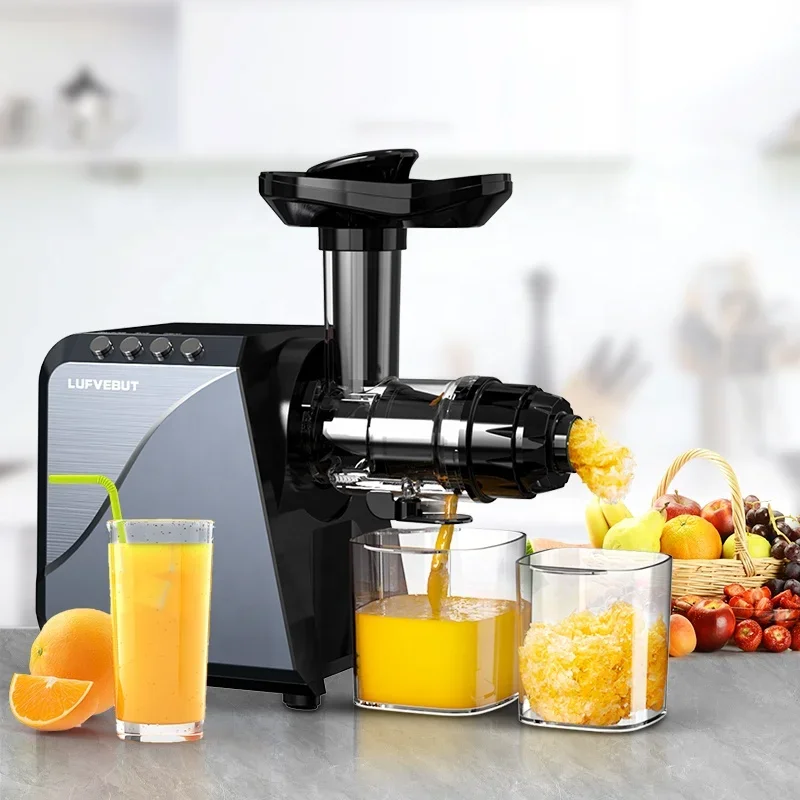 

One-stop kitchen Multifunction Slow Juicer Fruit and Vegetable Juice Machine Low Noise cold press fruit juicer extractor machine