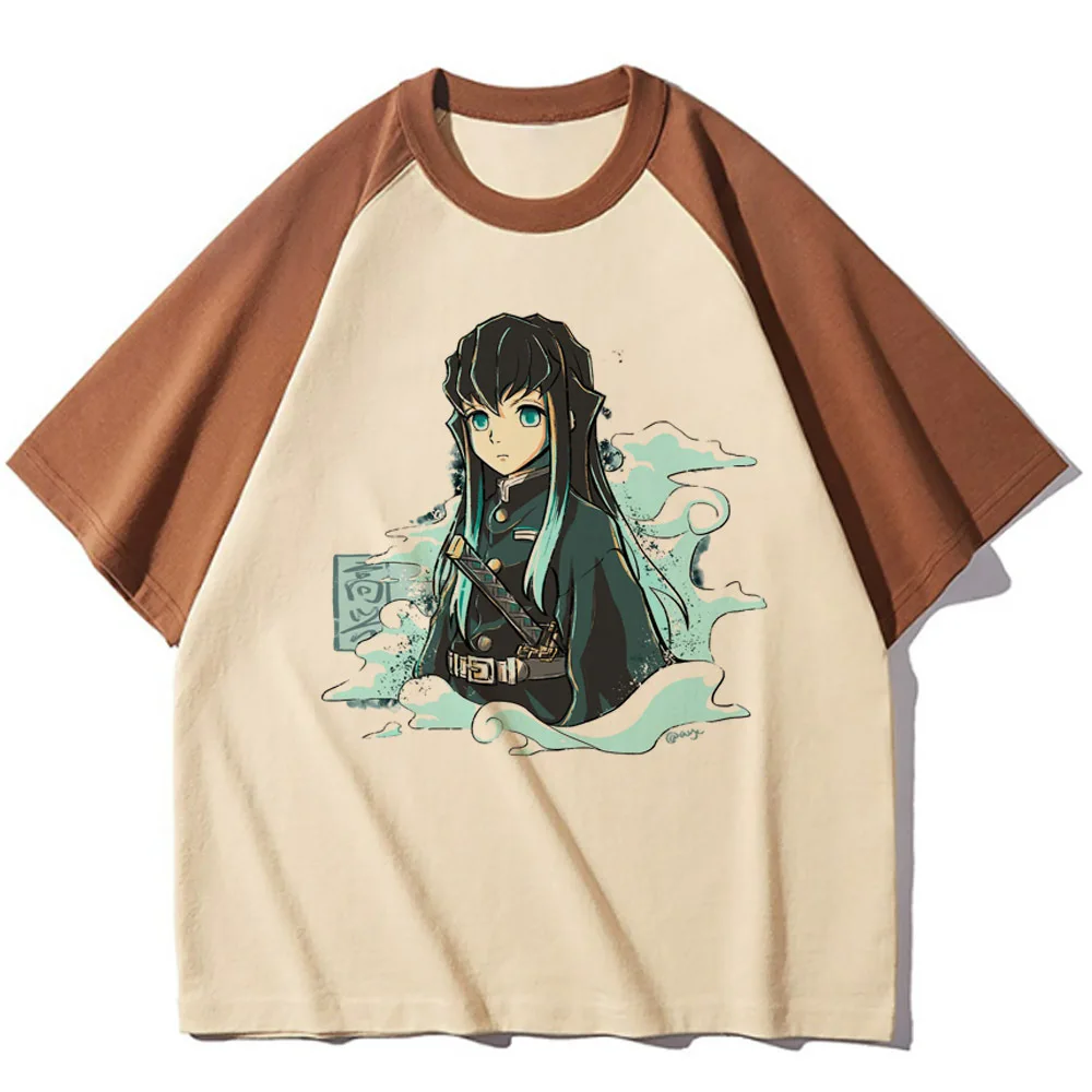 Muichiro Tokito t-shirts women breathable patterned t-shirts female streetwear anime clothes