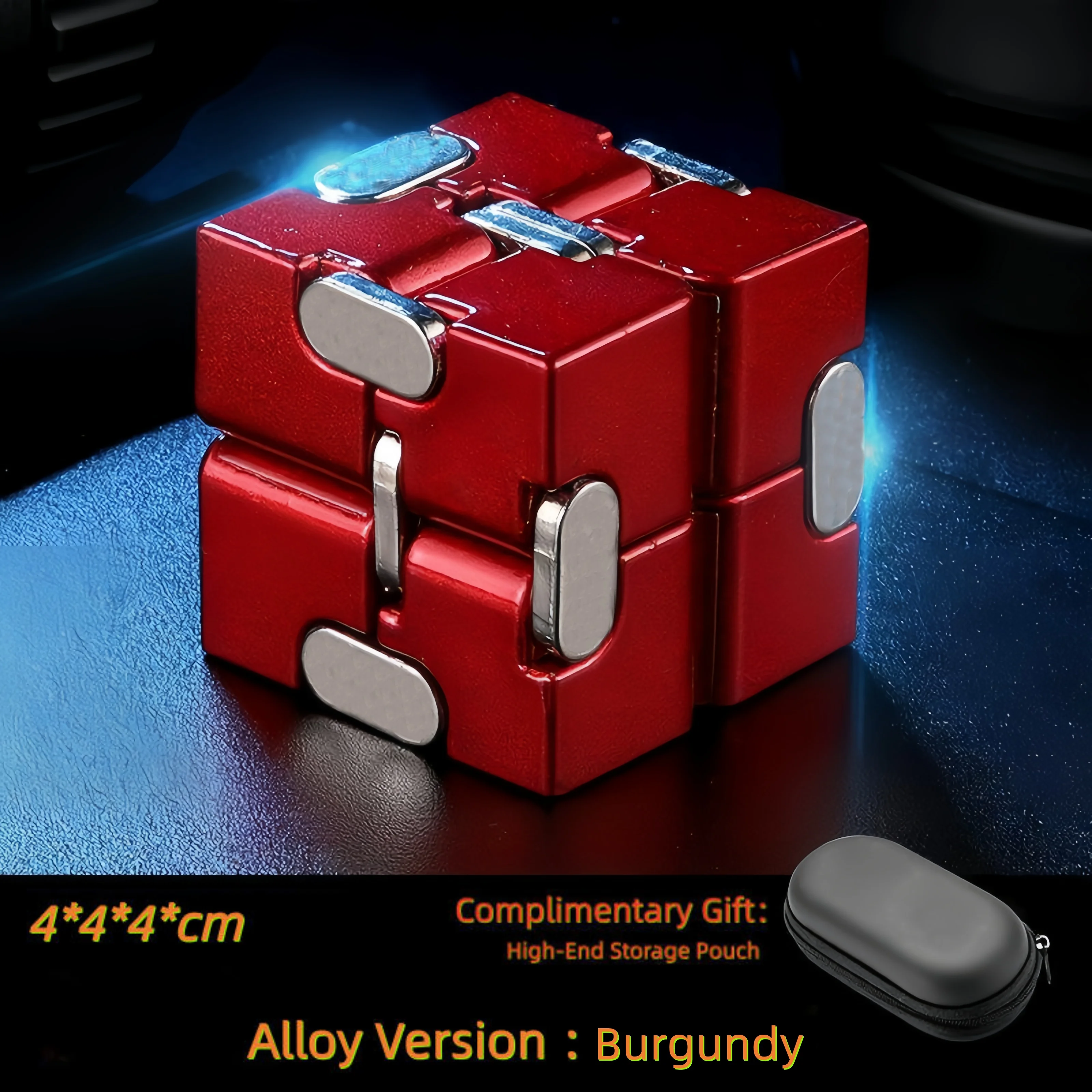 Legierung & Kunststoff Infinity Cube Fidget-Spielzeug Ultra-Langlebiger Sensorischer Stressabbau für Erwachsene & Kinder Angstlösendes Geschenk