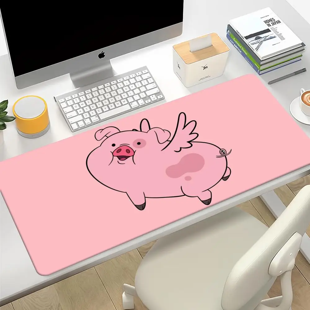 Pink Pig cute Mouse Pad PC game mousepad laptop desk pad XXL non-slip computer keyboard table kawaii notebook accessories mats