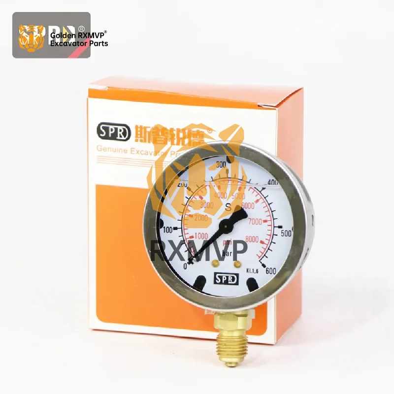 SPRD Pressure gauge 0-600BAR 5700PSi EN937-1 Hydraulic gauge