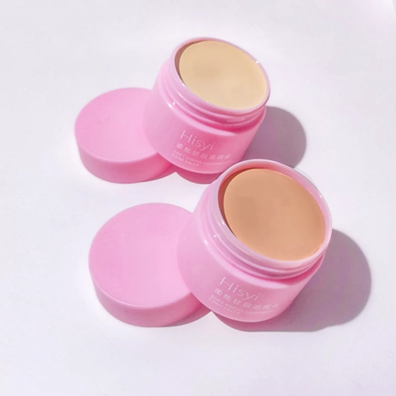 HISYl Correttore-Detergente per macchie e cicatrici da acne, Crema per fondotinta umida, Impermeabile, Copre le occhiaie, Trucco per fondotinta correttore