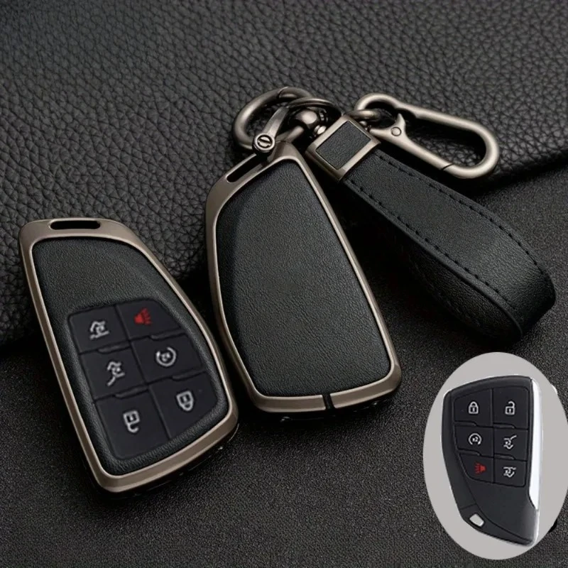 

3/4/5/6 Buttons Alloy+Tpu Key Cover Case for Chevrolet Silverado 1500 Suburban Tahoe for GMC Sierra Yukon 2023 2024
