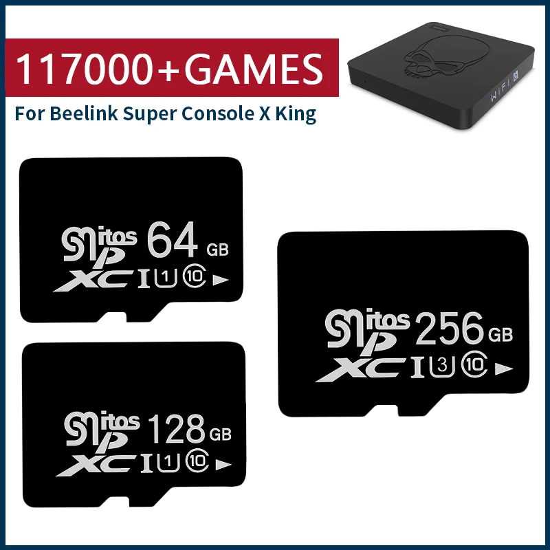 

Game Card Used for Beelink Super Console X King Retro Game Console For Sega Saturn/PSP/N64/DC Built-in 60+ Emulators 117000Games