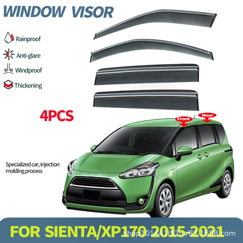 

Подходит для Toyota SIENTA, дефлектор бокового стекла от дождя или блеска SIENTA XP170 Козырек на окно