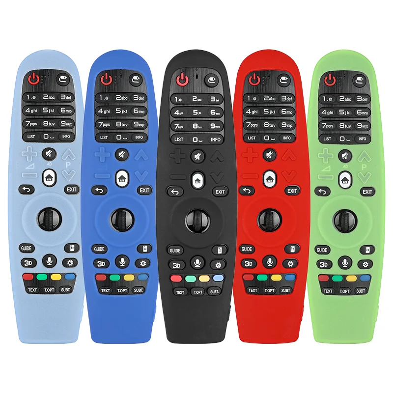 

Silicone Remote Control Case Compatible With LG AN-MR600 TV Remote Shockproof Protective Shell Cover With a Lanyard