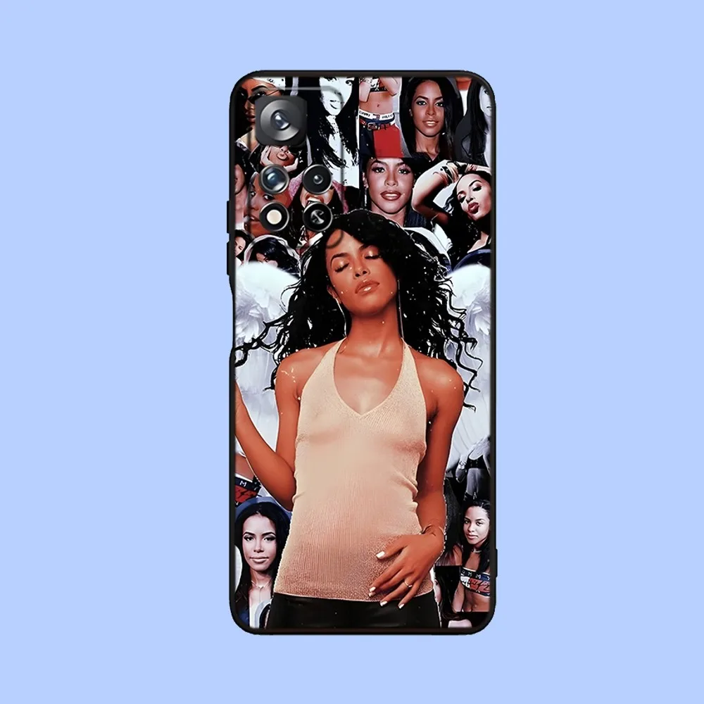 A-Aaliyah Hip Hop Music Phone Case For Samsung Galaxy A13,A21s,A22,A31,A32,A52,A53,A71,A80,A91 Soft Black Cover