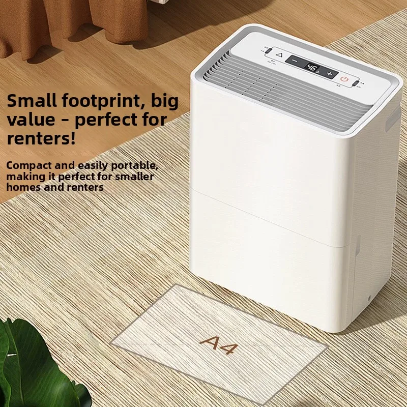 High Power Refrigerative Dehumidifier R410a 20L/Day Capacity 36dB Quiet Operation App Controlled Household Basement Use