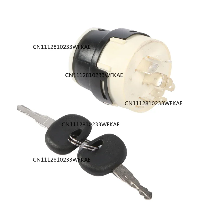 Ignition Switch With Keys 10 Pins 701 80184 45500 Y1372 for JCB JCB200 JCB220 Tractor Preheat Start Switch 50988 85804674 330262