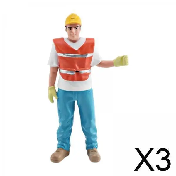 Mini Figure Hand Painted Resin People Figurine Ornament for Architectural Micro Scene Table Decoration and DIY Layout