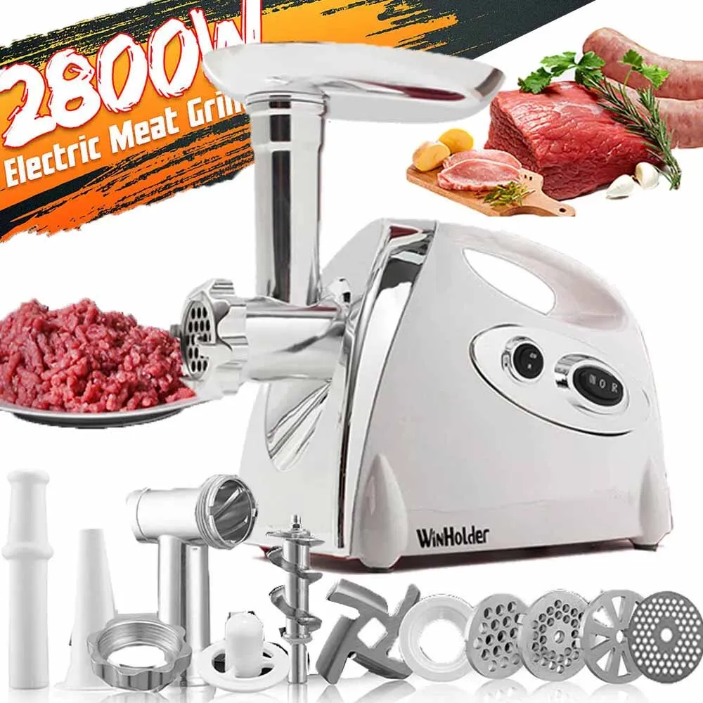 Multifunctional Electric Meat Mincer 2800W Stainless Steel Food Processor Sausage Stuffer Maker Filler Mincer Stainless Steel