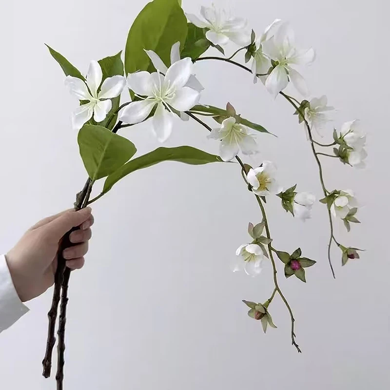 

Simulation Artificial Jasmine Hanging Flowers Decorative Balcony Art Artificial Silk Flowers Like Real Hanging Decor For Wedding