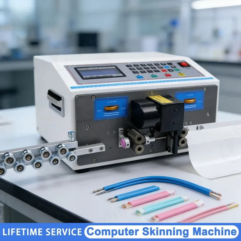 

0.1-4mm2 Computer Wire Stripping Machine Cutting Cable Crimping and Peeling From Length 1-9999 mm Wire Stripping Peeling Machine