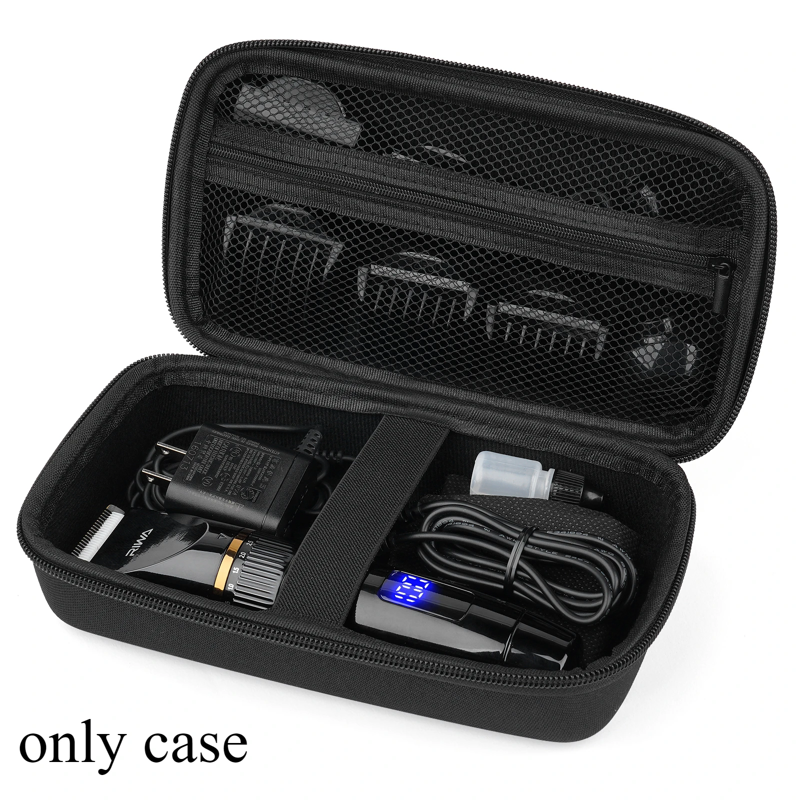 Hair Clipper Barber Case, Trimmer Travel Storage Organizer Box for Hatteker oneisall Ufree Novah Finisher Liner Bag(Case Only)
