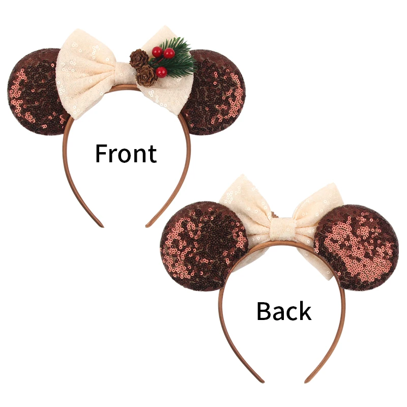 New Christmas Disney Mouse Ears Headwear For Kids Festival Sequin 5\
