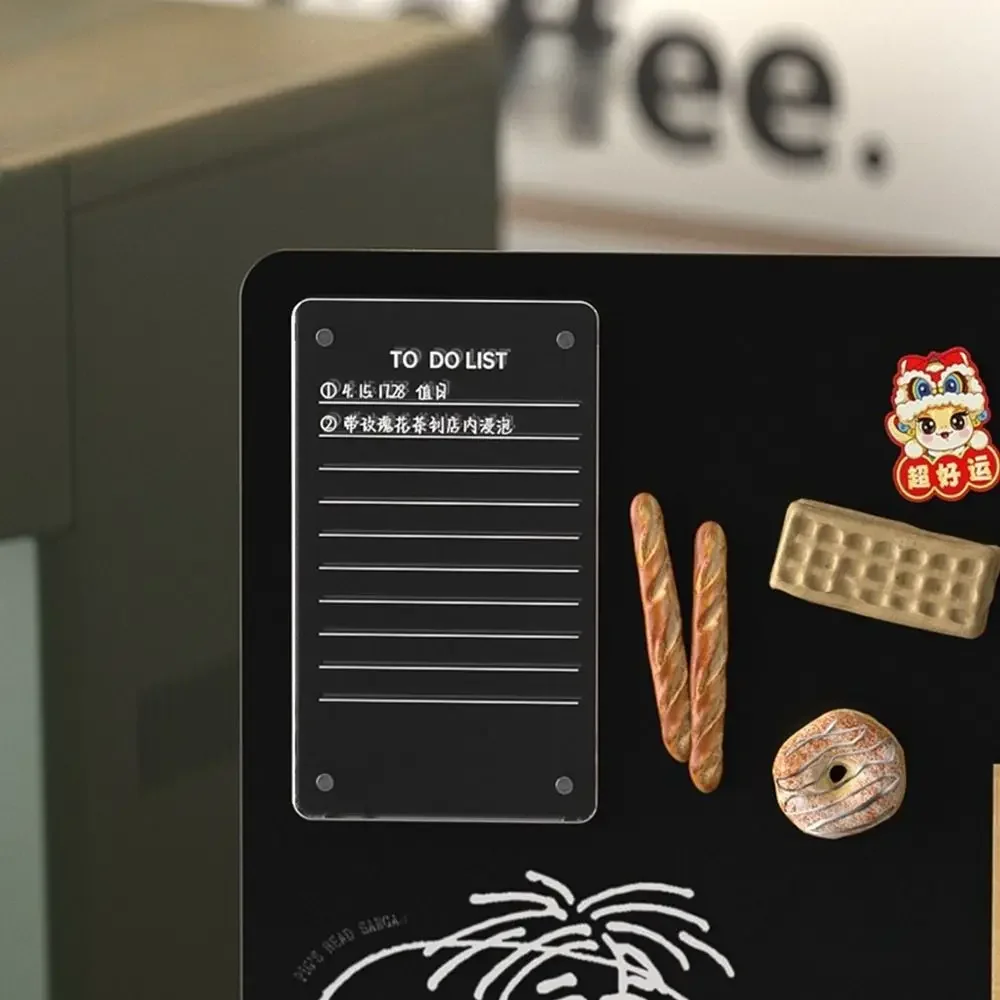 Metal Magnetic Blackboard DIY Design Badge Notes Storage Desktop Message Board Vertical Storage Display Board Message Display